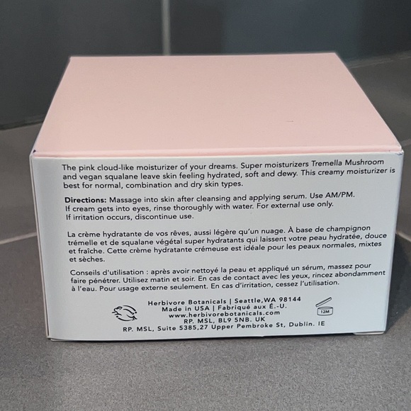 Herbivore Pink Cloud Soft Moisture Cream for neutral to dry skin - 1.7 fl oz - Picture 8 of 12